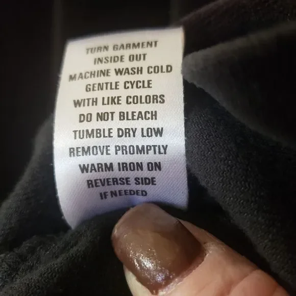 The Tog Shop Womens Mock Neck Velour Top Size Large Black - Picture 6 of 10